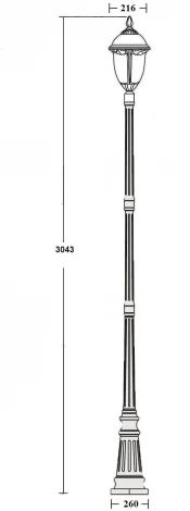 Наземный фонарь Oasis Light St.LOUIS L 89110L 21 Bl мат/тр