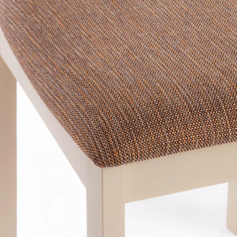 Стул Гольфи 2/ Golfi 2 дерево гевея, 45*51*94, ivory white, ткань кор.-зол. (1505-9) Tetchair 14117