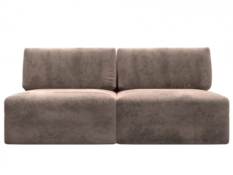 Диван прямой модульный Лига-060 НПБ (ЛДСП,Брус,Фанера/Пластик/Велюр/Бежевый) Лига Диванов 129456