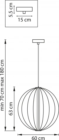 Подвесная люстра Bolla 734067 (LED, 220V, на проводе, шар)