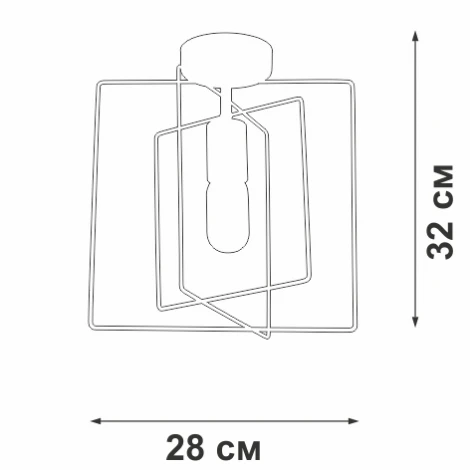 Потолочный светильник Vitaluce V3793-1/1PL, 1xE27 макс. 40Вт (220V)