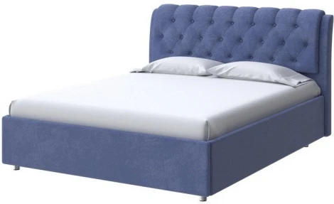PROxSON Кровать Chester (Ткань: Велюр Casa Сапфировый) 90x200