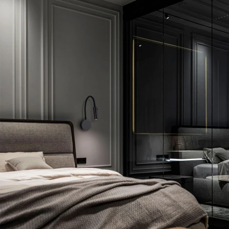 Настенный светильник светодиодный для чтения LED4U L2237-460 BK