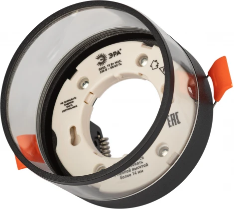 Встраиваемый точечный светильник ЭРА KL82 BK (220V, круглые)