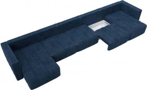 Диван П-образный Лига-052 НПБ МегаЛонг Лига Диванов (Велюр) арт.128877