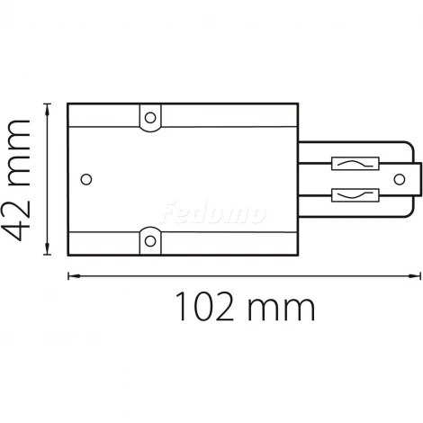Питание боковое Lightstar Barra 504119 (220V)