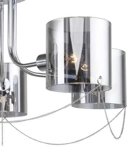 Потолочная люстра на штанге Escada Intense 683/5P (220V, хрусталь, круглые)