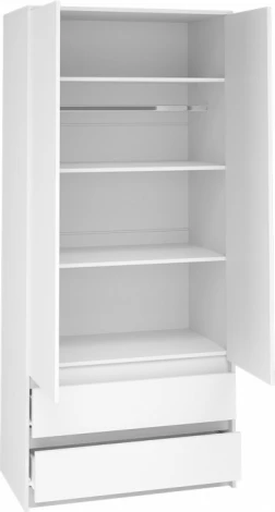 Шкафы Woodville Идена ШК06-900 ЛДСП белое / ЛДСП белое