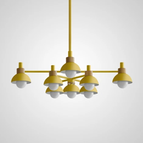 Люстра на штанге Fanta A 8 Lights Yellow ImperiumLoft Fanta_A01 (101568-26) (220V)