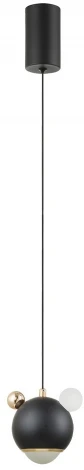Подвесной светильник Crystal Lux AMIGO SP LED BLACK (220V, на проводе, шар)