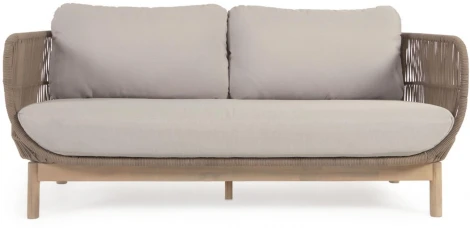 Диван уличный La Forma (ex Julia Grup) Catalina (Бежевый,Серый/ Алюминий,Пена,Веревка,Акация)