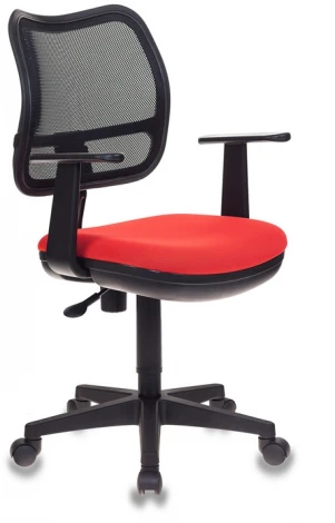 Кресло Бюрократ Ch-797AXSN черный сиденье красный 26-22 сетка/ткань крестовина пластик