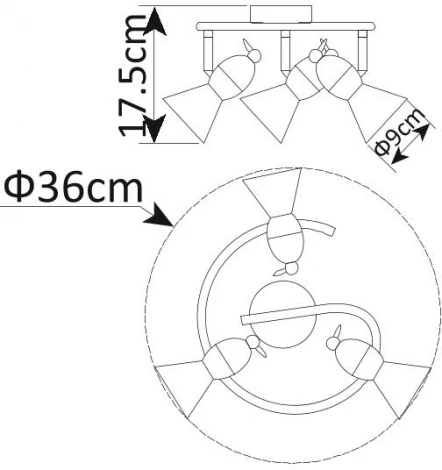 Спот Arte Lamp Picchio A9229PL-3CC
