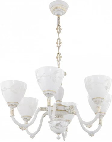 Подвесная люстра Arte Milano AM341837 341837/6 WT+G (220V, на цепи)