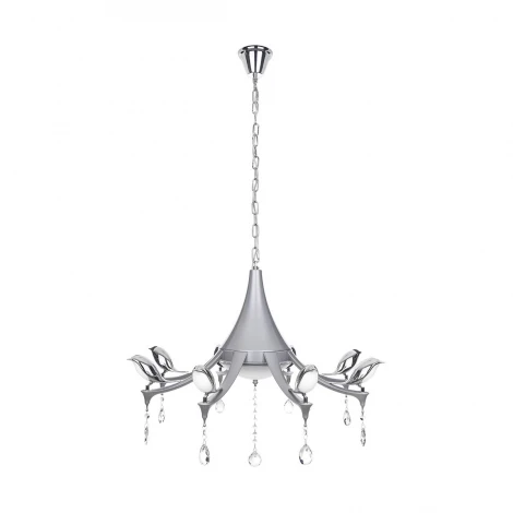 Подвесная люстра IDLamp Uccelli 385/8-LEDSilver