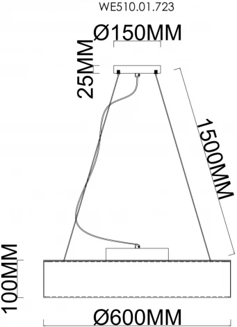 Подвесной светильник Wertmark Edera WE510.01.723 (LED, 220V, на тросе, круглые)