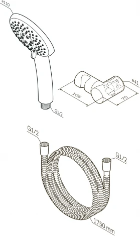Душевой гарнитур Am.Pm Like F0118000