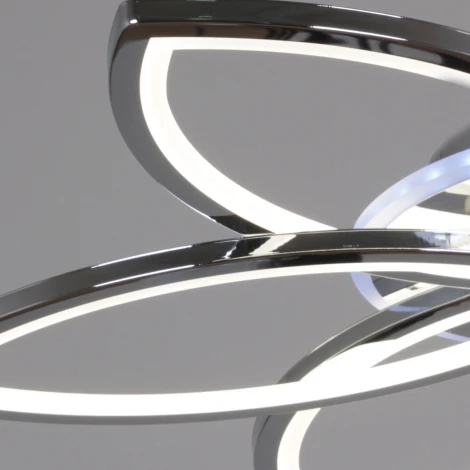 Потолочная люстра светодиодная с пультом с регулировкой цветовой температуры и яркости, ночным режимом и RGB Reluce 09877-0.3-06B CR (RGB)