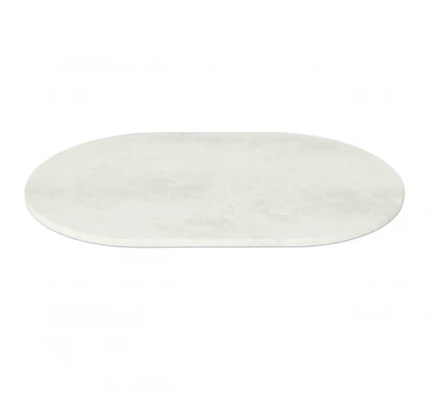 Стол Sheffilton SHT-TU104/120-80 МДФ овальный черный муар/бетон крем 2965003902