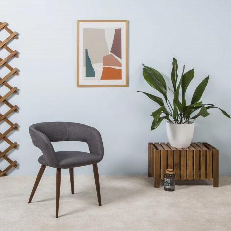 Стул R-Home Hugs Тм.Сер/тем. орех