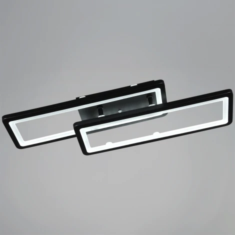 Потолочная люстра светодиодная на штанге с пультом с регулировкой цветовой температуры, яркости и ночным режимом Reluce 03629-0.3-02A BK