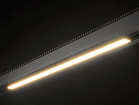 Трековый светильник светодиодный, магнитный, линейный, черный, 12Вт, 48V IP20 3000К Lumker SY-LINK SY-LINK-600-BL-12-WW