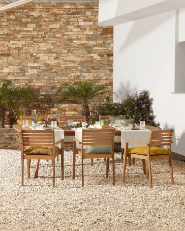 Стул уличный La Forma (ex Julia Grup) Hanzel (Акация,Дерево)