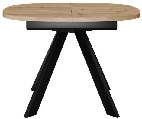 Стол DikLine B110 Дуб галифакс,опоры черные