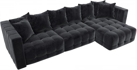 Диван угловой Лига-052 НПБ Лонг угол универсальный Лига Диванов (Велюр) арт.128822