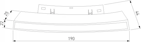 Трековый светильник магнитный для радиусного шинопровода Elektrostandard Slim Magnetic 85181/01 8W 4200K Planar чёрный Ø1200мм (LED, 48V)