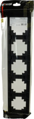 Рамка на 5 постов (черный) Stekker Катрин 39816