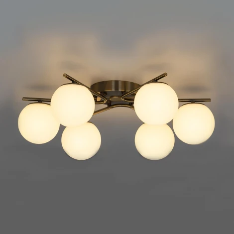 Потолочная люстра RGB на штанге Citilux Адам Смарт CL228A163 (LED, 220V, умный дом - Алиса, Маруся, Салют, шарики)