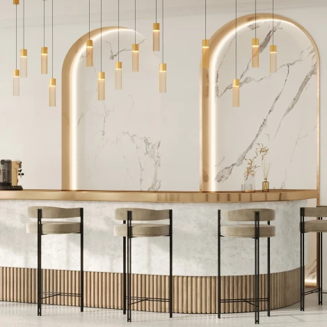 Подвесной светильник Maytoni Imaginary MOD190PL-L5G3K (LED, 220V, на проводе, круглые)