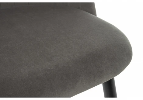 Стул Woodville на металлокаркасе Gabi 1 dark gray / black 15111