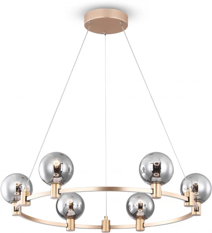 Подвесная люстра Freya Urban FR4005PL-06G (LED, 24V, на тросе, шарики, кольцо)