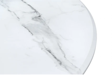 Деревянный стол Notta Абилин 90х76 мрамор белый / черный матовый 517037