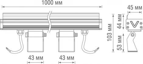 Настенный уличный светильник Donolux Eye DL20524W18DG 1000 (LED, IP65)
