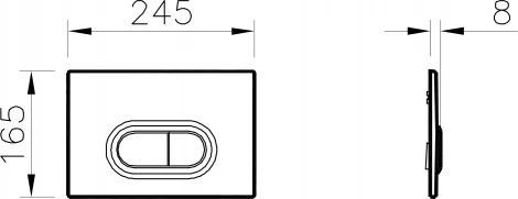 Кнопка смыва VitrA 740-0580 хром