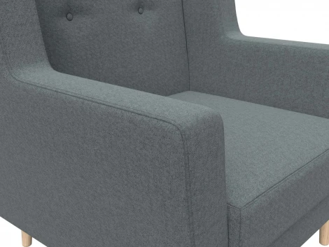 Кресло Брайтон (Серый/Рогожка) Лига Диванов арт.125035