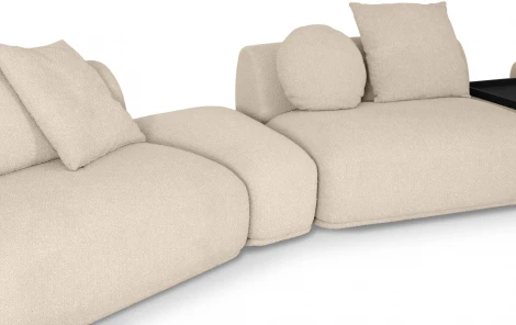 Диван Fabro ОГОГО (арт.853957), (Букле,Ткань/Бежевый)
