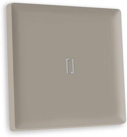 Лицевая панель Ambrella Volt ALFA (Серо-бежевый матовый) для 1-кл выключателей с подсветкой QUANT AP3620