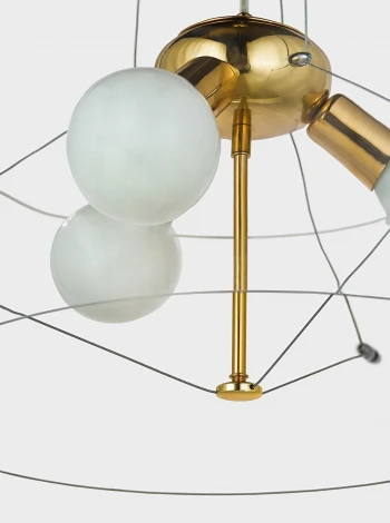 Подвесной светильник Lumina Deco Globo LDP 6018-500 PR+F.GD (220V, на тросе, круглые)