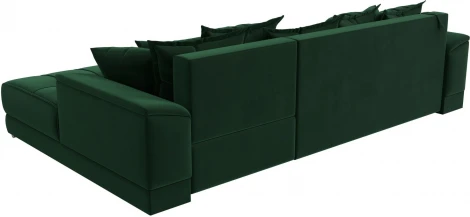 Диван угловой НордСтар правый угол (Зеленый/Велюр) Лига Диванов арт.121108