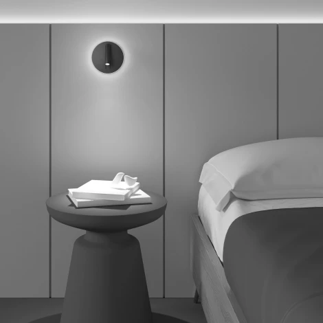 Настенный светильник (бра) Ios 176 3000К 9Вт IP 20 LED Maytoni Technical C176-WL-01-6W-B (220V)