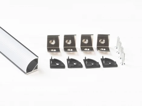 Профиль для светодиодной ленты угловой 2м LEDS POWER 008226