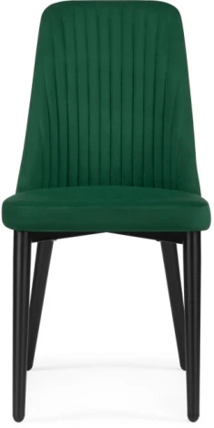 Стул Woodville на металлокаркасе Фена R зеленый / черный 551063