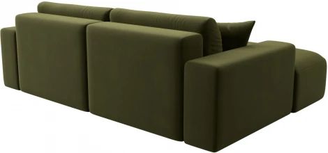 Диван угловой Лига-036 НПБ Классик левый угол (Зеленый/Микровельвет) Лига Диванов арт.121368L