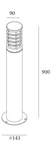 Наземный светильник Oasis Light 61833-900 Bl (220V, IP54)