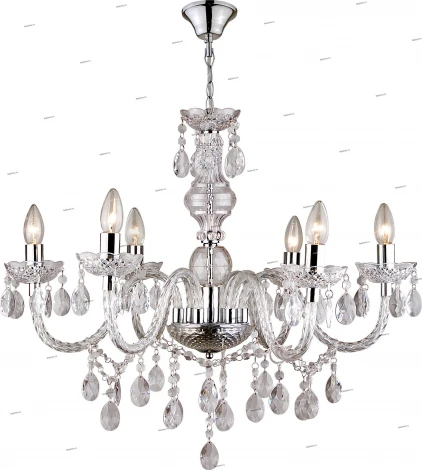 Подвесная люстра Globo Cuimbra 63116-6 (220V, на цепи, подсвечник, свеча)