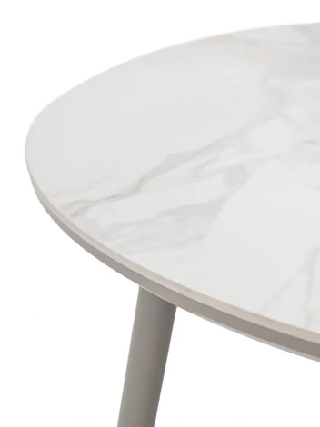 Стол МИЛТОН D89 цвет ПАНДОРА (PANDORA LIGHT), керамика / ЛАТТЕ каркас M-City 64589